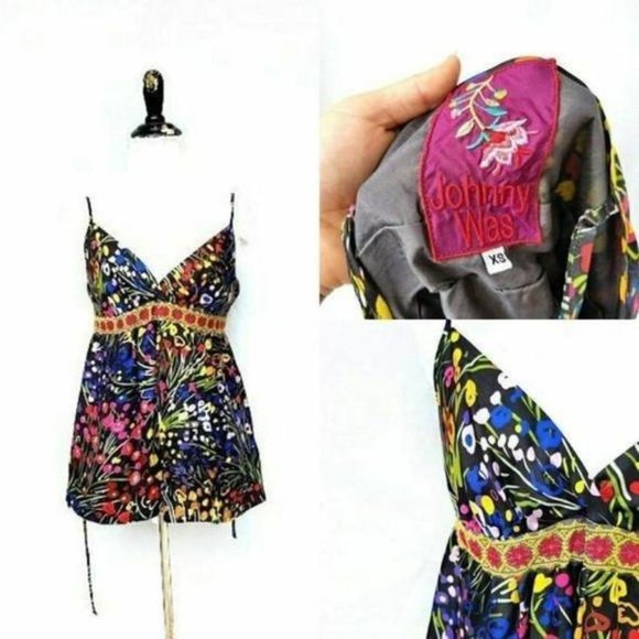 Johnny Was Tops - Johnny Was Silk Top Size X-Small